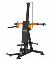 FEIFANHONGYU Équipement de musculation professionnel, Station de presse multi-positions à charge par disques pour pectoraux et épaules, Machine de musculation à levier