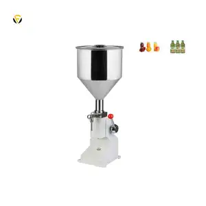 FillinMachine A03 5-50ml Manual Stainless Juice Oil Viscous Liquid Bottle Filling Machine for Cream Shampoo Cosmetic