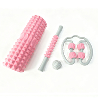 Rodillo de Espuma HUAYI de Alta Densidad, Rodillo de Espuma de Yoga con Rejilla Suave de Eva, Rodillo de Espuma para Masaje Muscular y Ejercicio