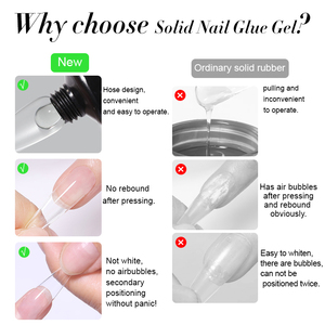 <span class=keywords><strong>LILYCUTE</strong></span> Pegamento Sólido para Uñas de 15ml, Transparente, Sin Residuos Pegajosos, Fuerte Fijación, No Flotante, para Uñas Postizas - Product Image 4