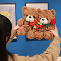 Op maat gemaakte Snot Bear Rose Pluche Speelgoed van zacht materiaal, unisex, 520 Rose Teddybeer cadeau decoratie