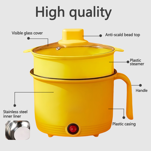 <b>Electric</b> Multi Functional Stainless Steel Inner Pot Home <b>Electric</b> <b>Skillet</b> Non-Stick Coating 1.8L Household Use Temperature - Product Image 5