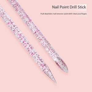 Juego Profesional de 3 Piezas para Decoración de Uñas con Diseño Brillante, Mango de Madera y Cepillo de Nylon, Lima de Uñas, Estilo Moderno y Elegante para Uso Estético - Product Image 4