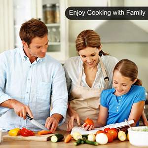 Offre Spéciale couperet <span class=keywords><strong>à</strong></span> main en acier inoxydable <span class=keywords><strong>à</strong></span> haute teneur en carbone 8 pouces couteau de chef de cuisine tranchant - Product Image 5