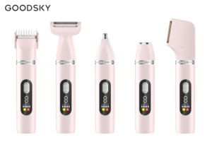 GOODSKY 5-in-1 <strong>Hair</strong> Trimmer Grooming Kit LED Display IPX6 Cordless Rechargeable Trimmer With Travel Lock Use While Charging - Product Image 5