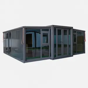 Anti-seismic 40 Ft 20 Ft Prefab Container Expandable House Living Pre Fabricated Prefabricated Home 2 3 4 5 Bedroom With Toilet