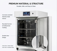 Incubateur de laboratoire pour culture cellulaire 50L avec capteur IR de CO2 (0-20%), système de chauffage par enveloppe thermique, stérilisation UV et filtre HEPA