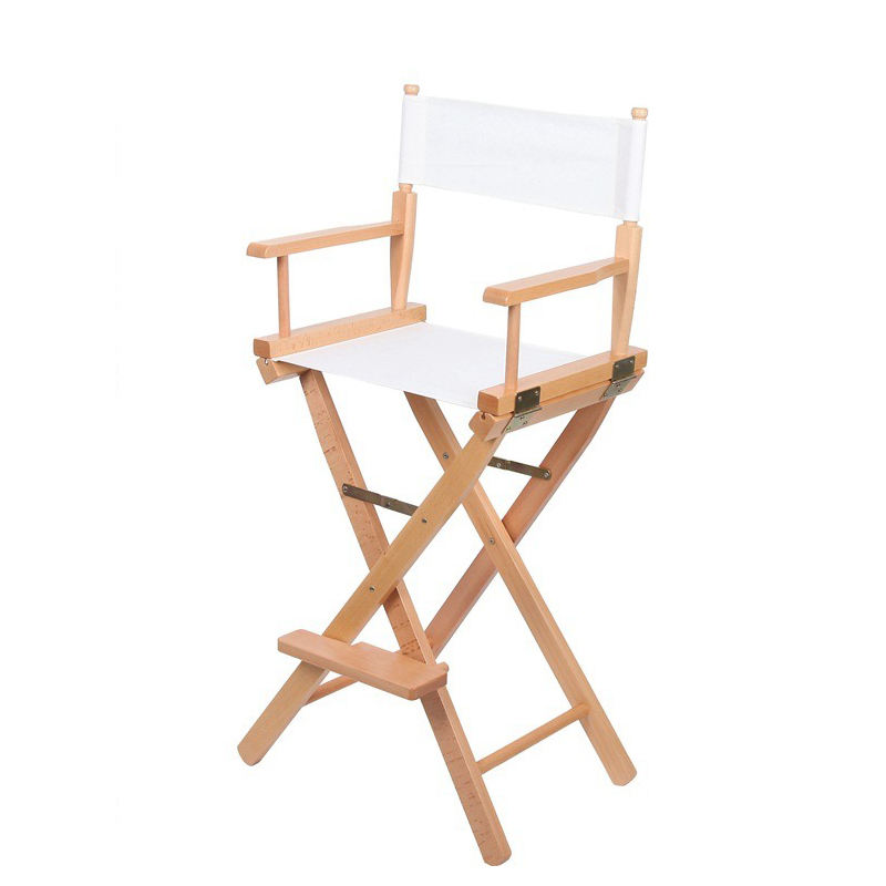Wooden chair with white cloth