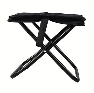 Portable Mini Folding Camping <b>Stool</b> Lightweight Solid Wood Chair for Outdoor Activities Collapsible Travel Footstool-Modern - Product Image 3