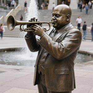 Sculpture d'art moderne de grande taille personnalisée, statues de musiciens de <span class=keywords><strong>jazz</strong></span> en bronze pour l'extérieur, avec moulage et découpe à l'emporte-pièce - Product Image 3