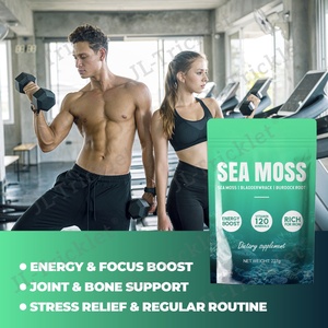 Julong OEM/ODM/OBM Sea <strong>Moss</strong> with Bladderwrack Burdock Root Powder Support Keto Vegan Friendly Sea <strong>Moss</strong> Powder - Product Image 2