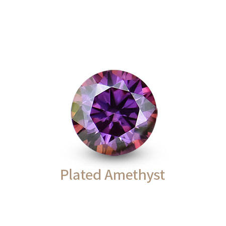 Plated amethyst