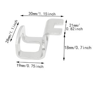 Stainless Steel Slip <b>Hook</b> For <b>Tool</b> Belt Home Use 15g Each 4 Pack - Product Image 3