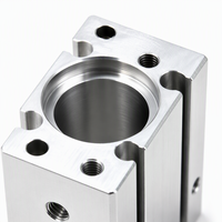 Accessoires de Cylindre Pneumatique en Alliage d'Aluminium CNC Personnalisés, Pièces en Aluminium Usinées CNC avec Services de Tournage et de Fraisage