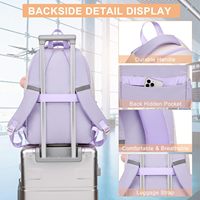 Sac à dos scolaire en gros, Mochila Escolar, antivol, ergonomique, 15,6 pouces, en nylon, pour adolescentes, étudiantes, ordinateur portable étanche