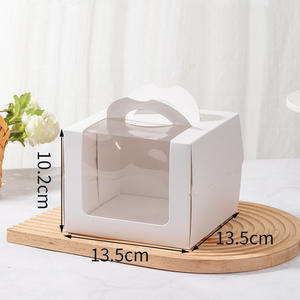 Hộp bánh giấy có cửa sổ, hộp bánh có tay cầm và đế bánh - Product Image 5