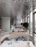 Panneau mural en cristal de carbone PVC à effet d'ondulation d'eau, design moderne pour la décoration