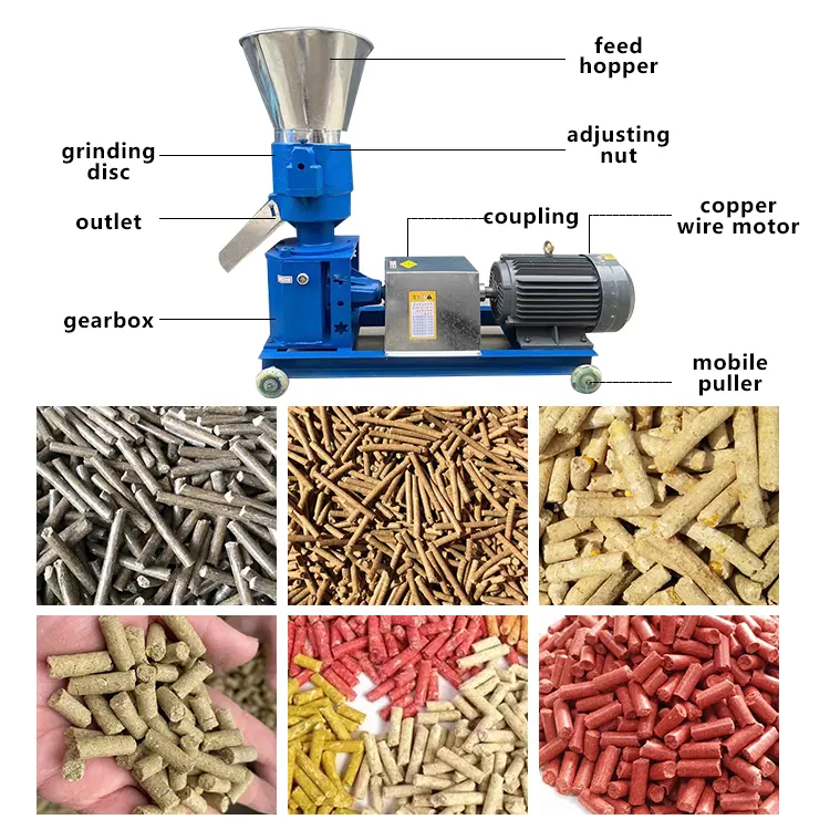 Farm Steel Feed Pallet Maker Automatic Feed Pellet Machine