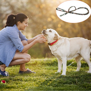 Camouflage Nylon Dog Leash With Snap Buckle Retractable Traction Belt For Outdoor Use - Product Image 2