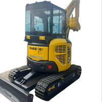 Mini-excavatrice à prix avantageux, excavatrice à cabine PC35, 3,5 tonnes, occasion, vente chaude, originale japonaise, 90% neuve, excavatrice d'occasion