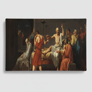 Obra de arte impresa en lienzo: La muerte de Sócrates - Decoración elegante para el hogar, LIENZO ENVELOPEADO - Product Image 2