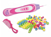 Perles Jouets Cheveux Braider Dispositif Fille Jouer Maison Creative Perlé Cheveux Bracelet Jouet Collier Faisant Kit Perruque Peigne Dressing Jouet Cadeaux