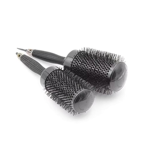 Nouveau style, Nouvelle arrivée : Lot de 6 brosses à cheveux SE, avec corps en aluminium ventilé, technologie ionique nano, pliables, en plastique, design compact pour - Product Image 1