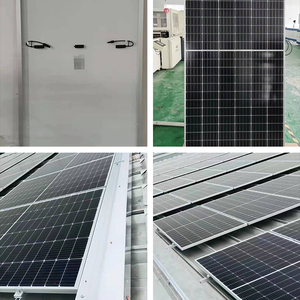 Panneaux solaires monocristallins PERC à demi-cellules bifaciaux à double vitrage <span class=keywords><strong>1000W</strong></span> transparents à tuiles, entrepôts US et UE - Product Image 5
