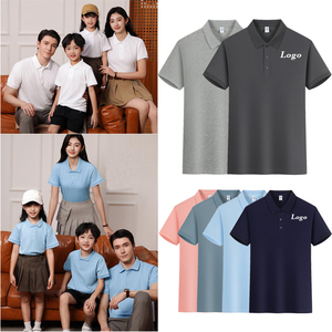 High Quality Custom Printing Work Uniform Cotton Sports Polo T Shirts Parent-Child Business Golf Polo Shirt With Embroidery Logo