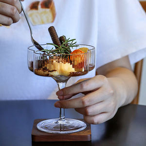 Tasse à glace verticale en relief personnalisée, Bar, Restaurant, fête, <span class=keywords><strong>verre</strong></span> à Cocktail côtelé - Product Image 6