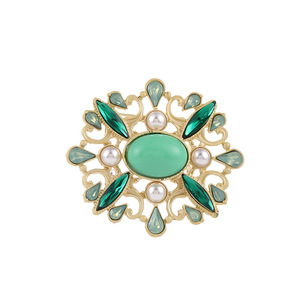 European Style Peacock Brooch <b>Crystal</b> Rhinestone Alloy Women's Party Accessory - Product Image 5