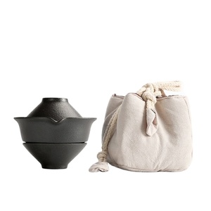 Portatile Creativo Retrò Kung Fu Tea <span class=keywords><strong>Set</strong></span> di Un Vaso di <span class=keywords><strong>Due</strong></span> Tazze di Ceramica Tazze Da Tè Nero Greggio Ceramica - Product Image 1