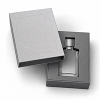 Boîte télescopique pour parfum avec plateau intérieur et texture lin pour emballage de parfum – Offre de conception
