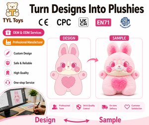Peluche personnalisée de personnage de dessin animé, modèle 2D fini, poupée humaine en peluche, mascotte lapin, rembourrage en coton PP, 11-30 cm, 14 ans et plus - Product Image 4