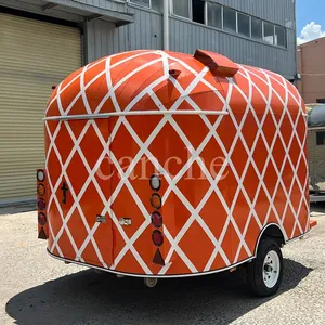 Chariot de restauration rapide électrique standard australien pour hamburgers et frites, remorque alimentaire mobile avec équipement - Product Image 2