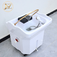 Lit de massage thaïlandais sans plomberie pour lavage de cheveux, unité de spa capillaire avec bac à shampoing portable