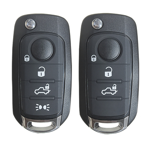 Clé de voiture télécommande pliable <span class=keywords><strong>Fiat</strong></span> 4 boutons avec code évolutif, puce ID47, 433 MHz, portée 20-50 m, pile AAA - Product Image 3