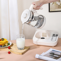 Chauffe-lait électrique en verre LELESS, contrôle tactile numérique, 1,2 L, 800 W, multi-températures, anti-brûlure à sec, pour la maison et le bureau, économe en énergie