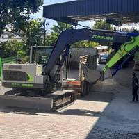 Mini-excavatrice compacte Zoomlion ZE75G, excavatrice sur chenilles hydraulique de 7,5 tonnes à vendre