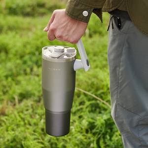 Sıcak satış yeniden kullanılabilir seyahat bardağı yalıtımlı toz boya stokta pipetli bardak kolu - Product Image 6