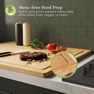Bamboo Stovetop <b>Cover</b> Cutting <b>Board</b> 21.4 X 27.2 Inch Removable Feet Design Kitchen <b>Sink</b> Countertop Protector - Product Image 2