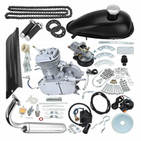 Kit Moteur à Essence 80cc 2 Temps pour Vélo Motorisé avec Pot d'Échappement