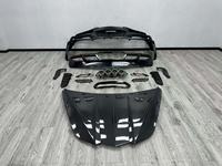 Kit carrosserie complet en fibre de carbone modifié pour Chevrolet Corvette C8, comprenant pare-chocs avant et arrière, calandre, capot et diffuseur, pour mise à niveau Z06
