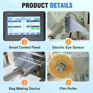 Máquina Automática de Sellado Térmico de Alta Velocidad para Envasado de Snacks Vegetales, Proveedor de Equipos para Líneas de Envasado de Alimentos en Forma de Almohada - Product Image 5