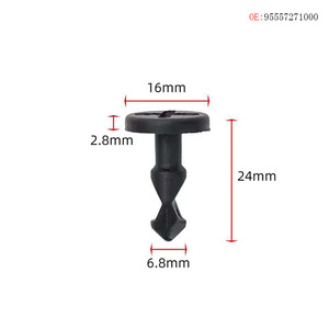 Porsche Engine Compartment <b>Trim</b> <b>Clip</b> 95557271000 Plastic Replacement For Cayenne 2003-2010 - Product Image 3