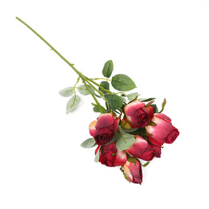 Ramo de Rosas Artificiales de 7 Cabezas, Flores de Seda de Alta Simulación, Decoración de Boda, Decoración de Hogar de Lujo - Product Image 5