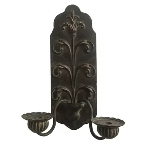 Antique Retro โลหะสีดำ Sconces