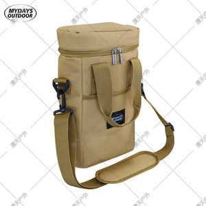Mydays Outdoor Oxford Cloth Wine Cooler Bag Insulated Portable Picnic <b>Beer</b> Bottle Carrier Khaki - Product Image 5
