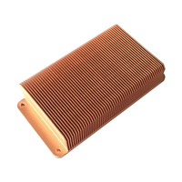Ventilateur à ailettes skivé en aluminium à haute densité d'ailettes dissipateur de chaleur d'usinage en cuivre pour bloc de refroidissement par eau CPU