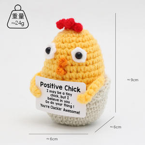 <span class=keywords><strong>Farfalla</strong></span> Positiva all'Uncinetto 8-12cm, Simpatico Giocattolo Creativo e Divertente, Regalo di Compleanno per Feste Natalizie, Decorazione Cartoon - Product Image 2